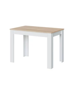 TAVOLO DA PRANZO BIANCO E ROVERE, 109X67X78 CM